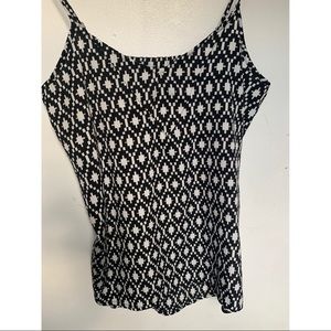 Black and white tank top